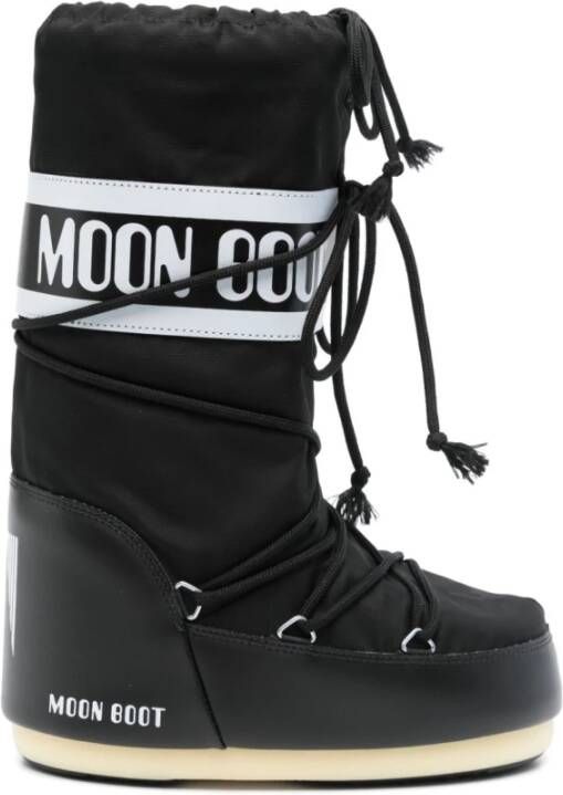 Moon boot Iconische Zwarte Winterlaarzen Black Dames