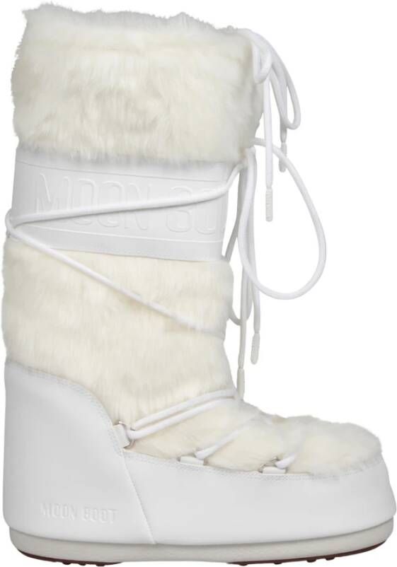 Moon boot Imitatiebont Sneeuwlaarzen Beige Dames