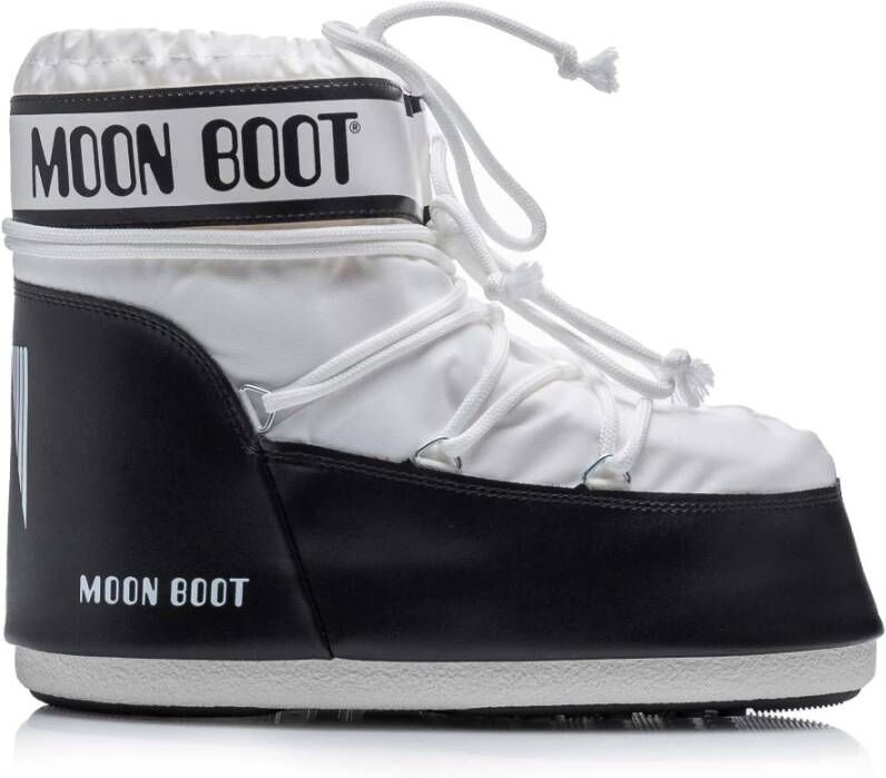 Moon boot Stijlvolle witte enkellaarsjes voor dames White Dames