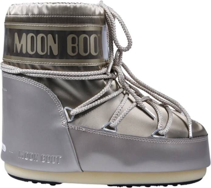 moon boot Laag Glans Platinum Icon Laars Gray Dames