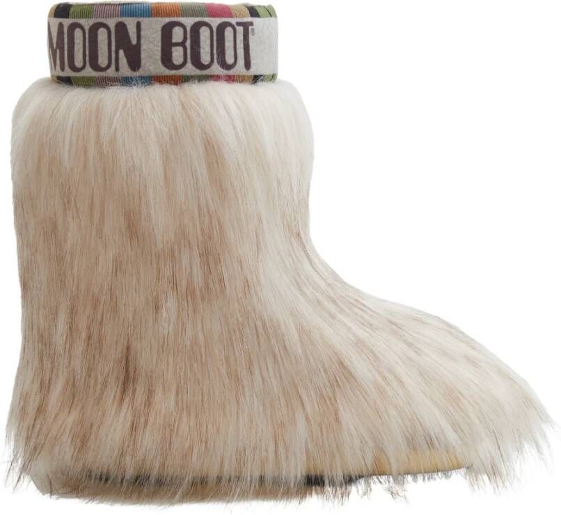 moon boot Laarzen met imitatiebontvoering Beige Dames