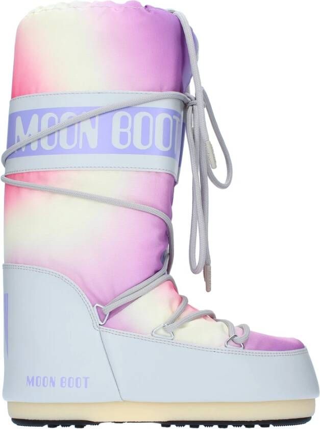 Moon boot Icon Tie Dye Instaplaarzen Grijs Multicolor Dames