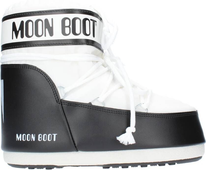 Moon boot Stijlvolle witte enkellaarsjes voor dames White Dames