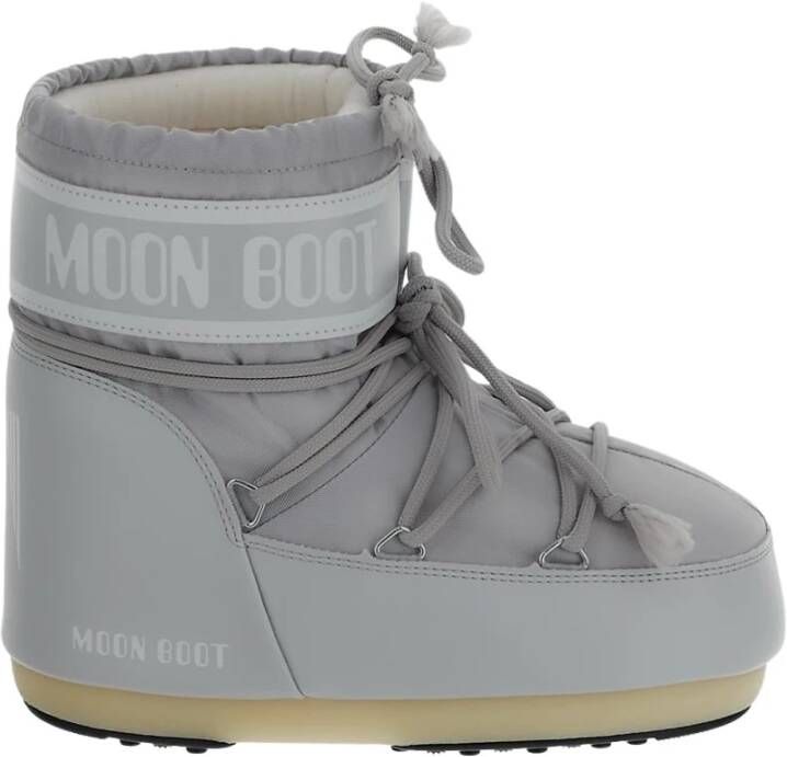 Moon boot Lage Nylon Schoen van Synthetische Stof Gray Dames