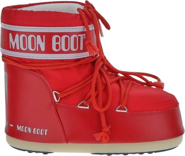 Moon boot Lage Nylon Schoen van synthetische stof Red Heren