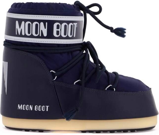 Moon boot Lage nylon sneeuwlaarzen voor vrouwen Blue Dames