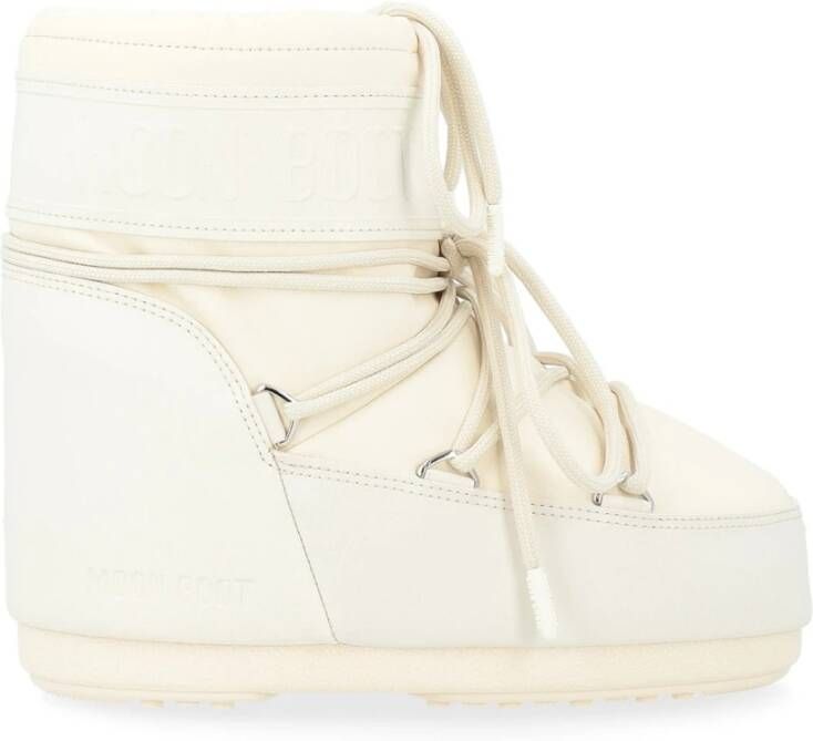 Moon boot Lage Rubberen Crème Icon Laarzen White Dames