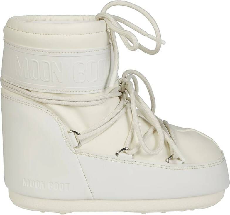 Moon boot Lage rubberen iconische winterlaarzen Beige Dames