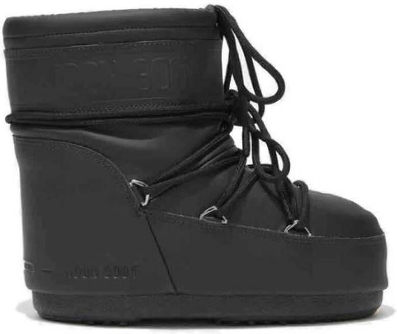 Moon boot Lage Rubberen Snowboot Black Dames