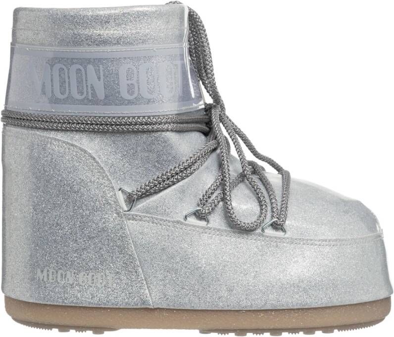 moon boot Lage Snowboots Koord Veters Effen Gray Dames