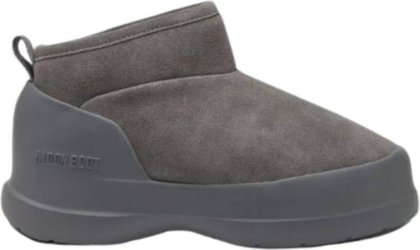 moon boot Lage Suède Laarzen Antraciet Gray Dames