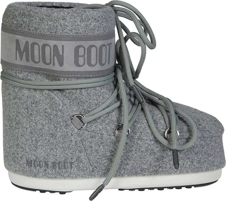 Moon boot Lage Vilt Icon Laars Gray Dames