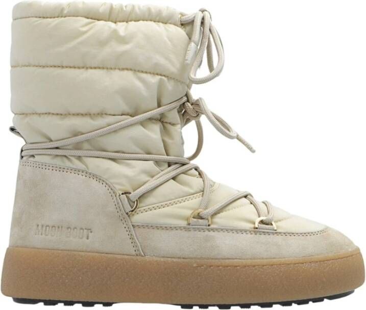 Moon boot Suede Nylon Winterlaarzen Beige Dames