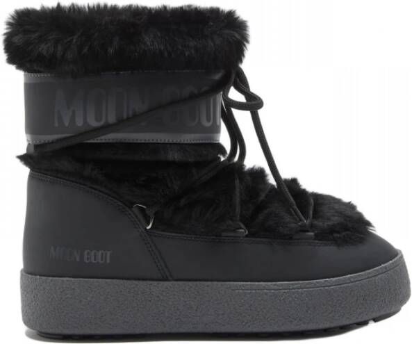 moon boot Ltrack Tube Faux FUR Laars Black Dames