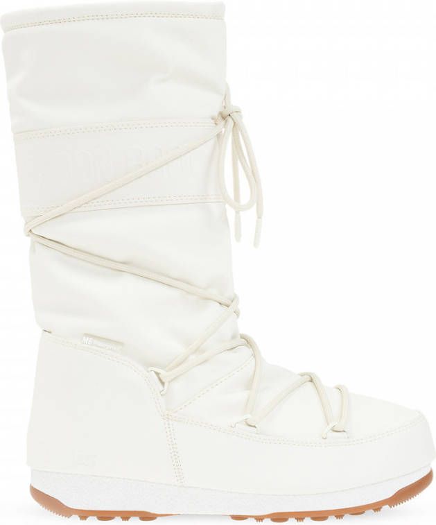 Moon boot Hoge Rubberen Creme Laarzen Beige Dames