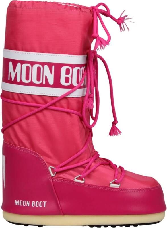 Moon boot Nylon Sneeuwlaarzen Thermisch ontwerp Red Dames