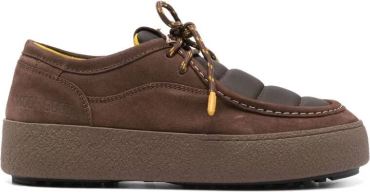 moon boot Platte Bruine Winterschoenen Brown Heren