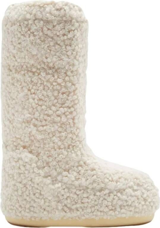 Moon boot Roomwit Bont Sneeuwlaarzen Slip-On White Dames