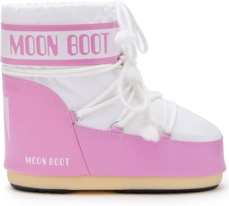 Moon boot Roze Icon Low Veterschoenen Pink Dames