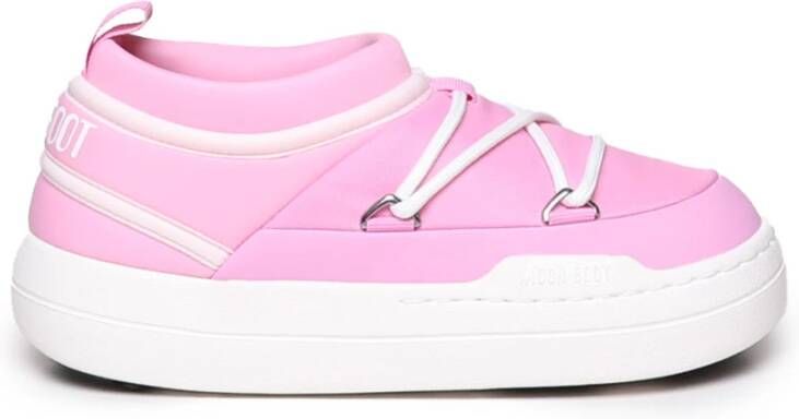 Moon boot Icon Slip-On Schoenen met Flatform Zool Pink Dames