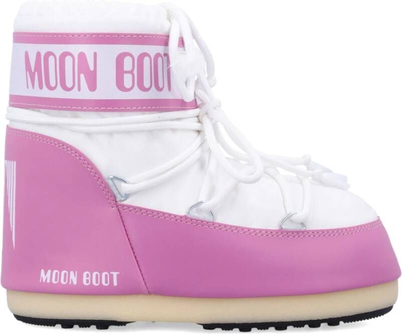 Moon boot Roze Witte Gesloten Schoenen Icon Low Pink Dames