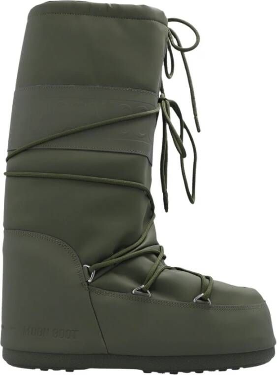 Moon boot Icoon Rubber Khaki Laarzen Green Dames