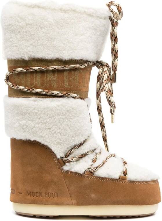 Moon boot Shearling Panel Winterlaarzen Beige Dames