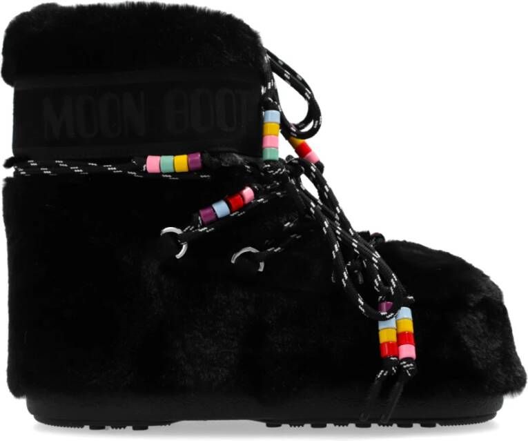 Moon boot Sneeuwlaarzen Icon Laag Faux Fur Brood Black Dames