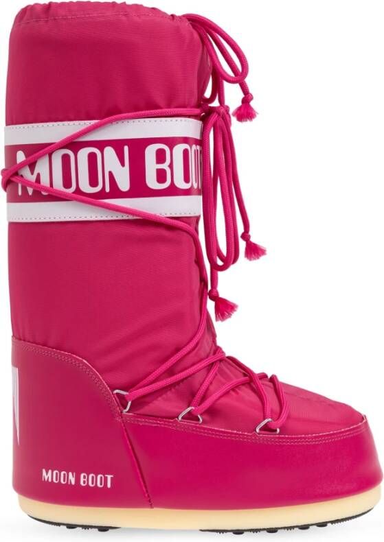 moon boot Sneeuwlaarzen 'Icon Nylon' Pink Dames