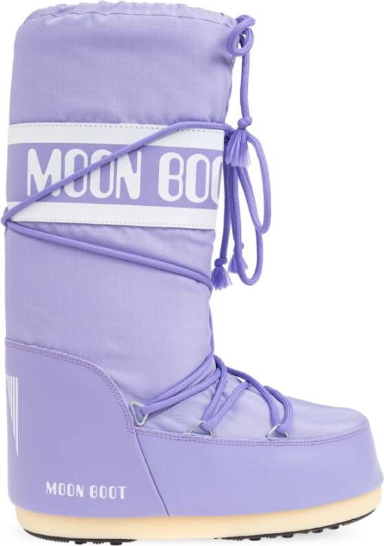 Moon boot Sneeuwlaarzen 'Icon Nylon' Purple Dames