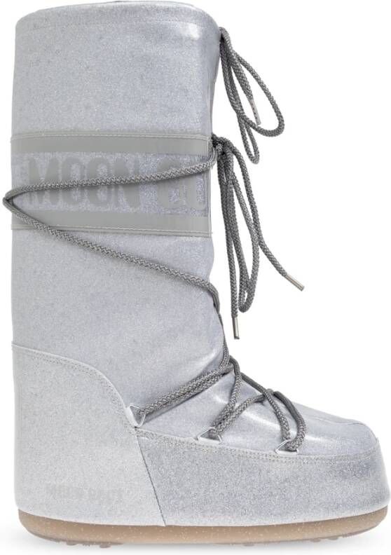 Moon boot Sneeuwlaarzen Icoon Glitter Gray Dames