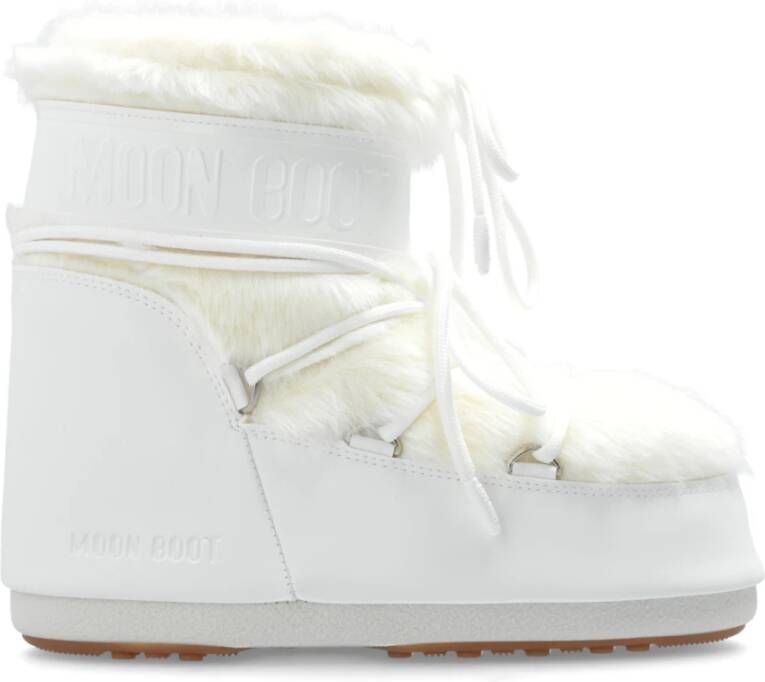 Moon boot Sneeuwlaarzen Icoon Laag Nepbont White Dames