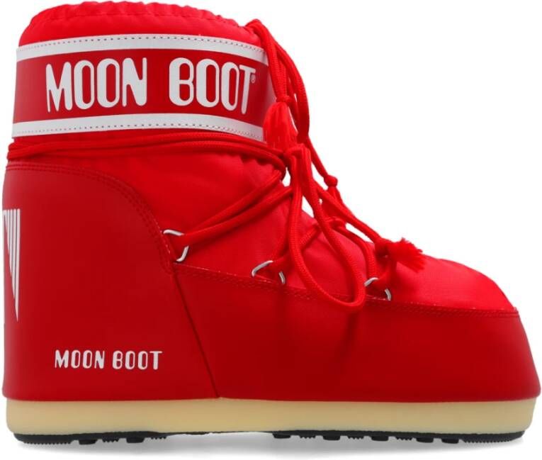 Moon boot Rode Icon Low Nylon Winterlaarzen Red Dames