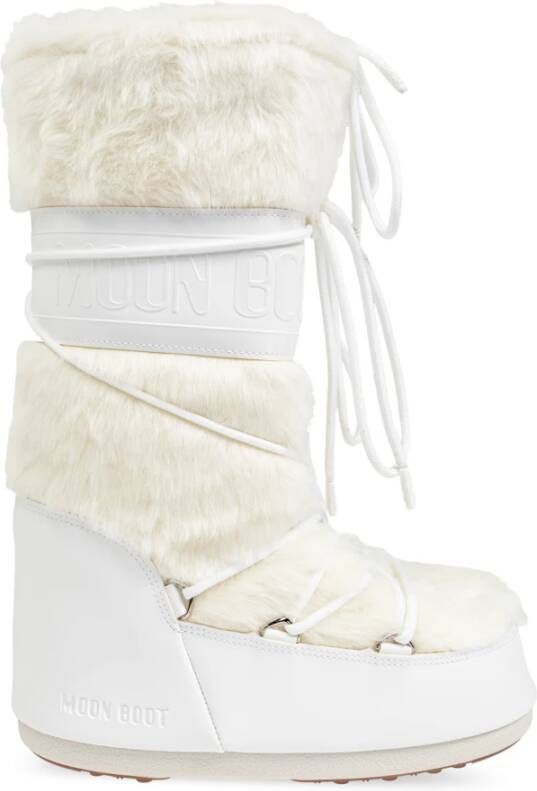 Moon Boot Laarzen Off White Mn Icon Faux Fur Boots Off White 80d1408900