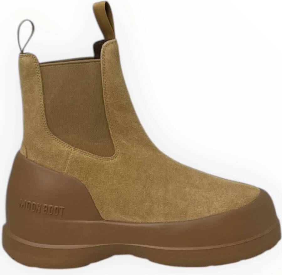 moon boot Suede Chelsea Enkellaarzen Brown Dames