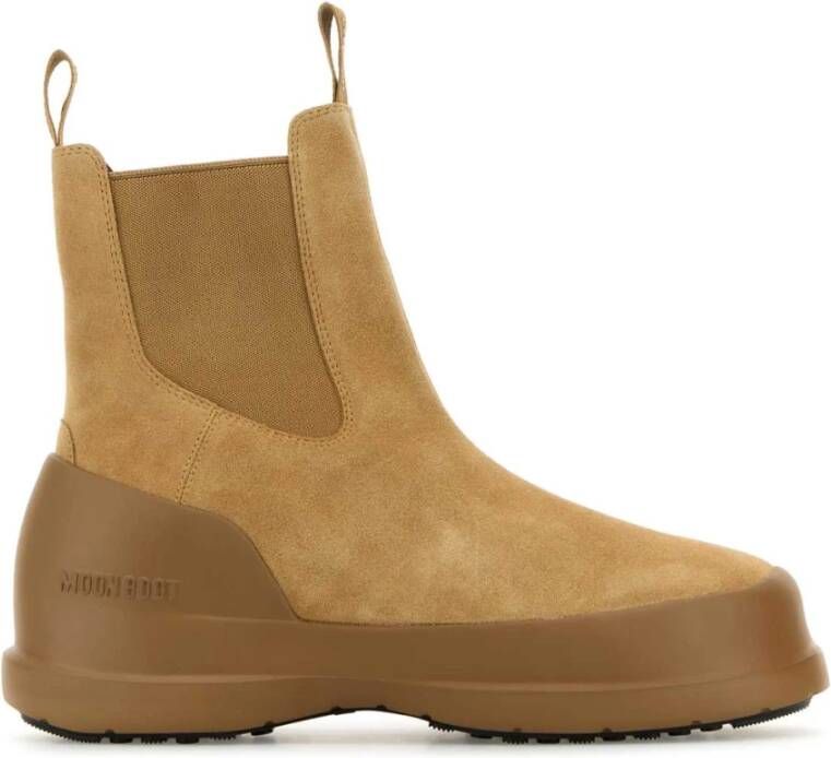 Moon boot Suede Chelsea Enkellaarzen Brown Heren