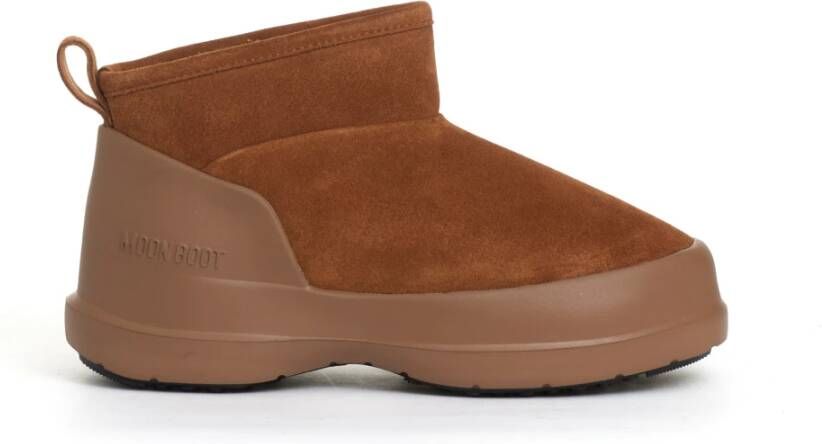 moon boot Suede Chelsea laarzen in cognac Brown Dames