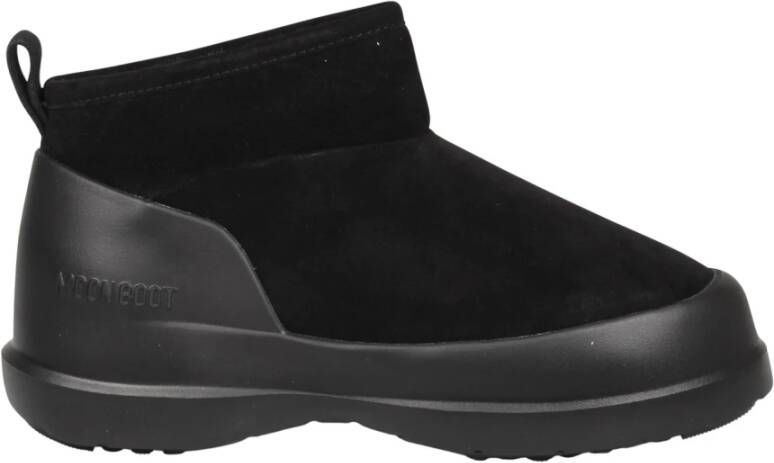 Moon boot Suède Lage Enkellaars Fw24 Stijl Black Dames