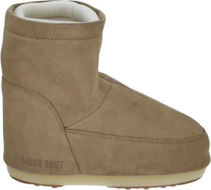 moon boot Suede Lage Veters Icon Schoen Beige Dames