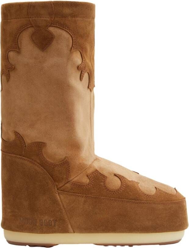 moon boot Suede Lage Vilt Laars Brown Dames