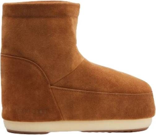 moon boot Suede Slip-On Genderless Icon Low Schoenen Brown Dames