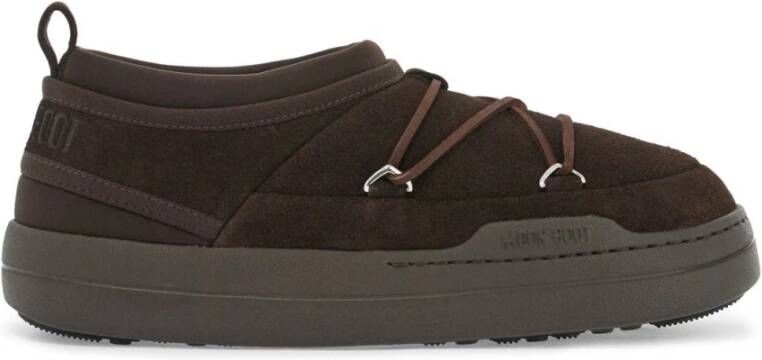 Moon boot Suède Slip-On Sneaker Brown Heren