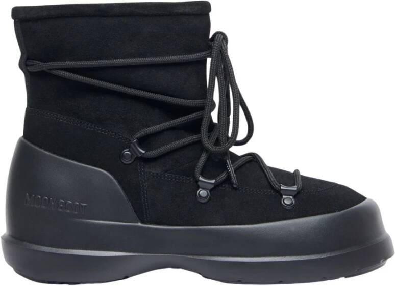 Moon boot Zwarte Suède Winterlaarzen Black Dames