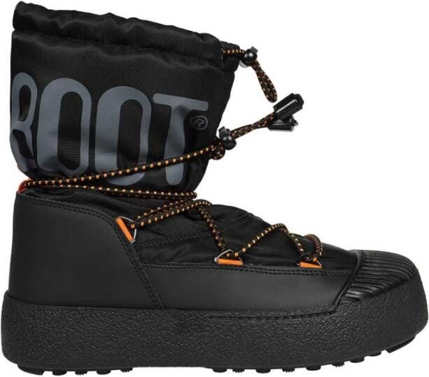 Moon boot Veterschoenen met PVC-inzetstukken Black Heren