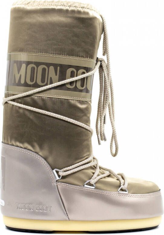 Moon boot Beige Waterdichte Stoffen Laarzen voor Vrouwen Beige Dames