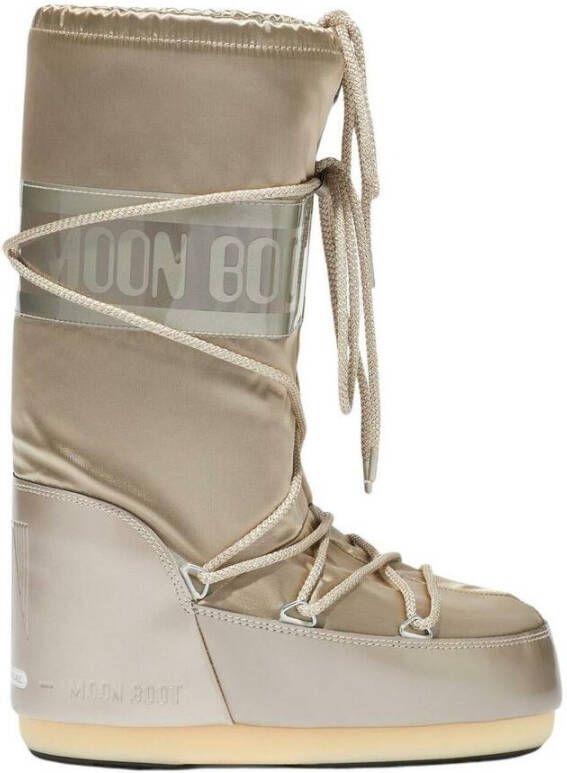 Moon boot Beige Waterdichte Stoffen Laarzen voor Vrouwen Beige Dames