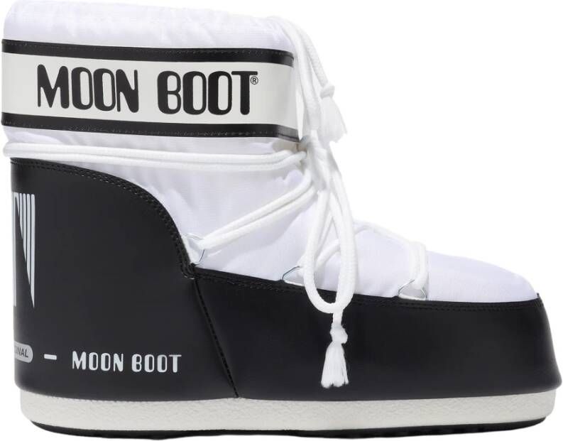 Moon boot Stijlvolle witte enkellaarsjes voor dames White Dames