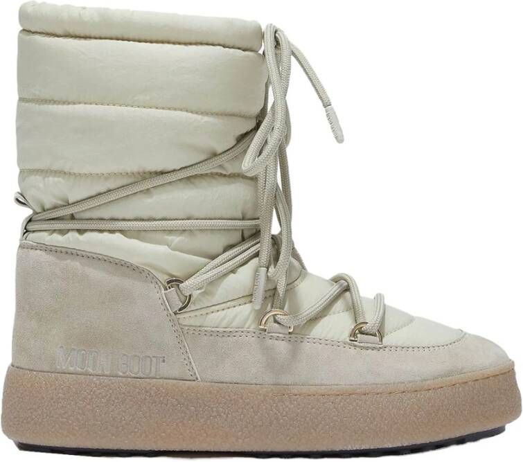 Moon boot Winter Suède Nylon Enkellaarzen Beige Dames