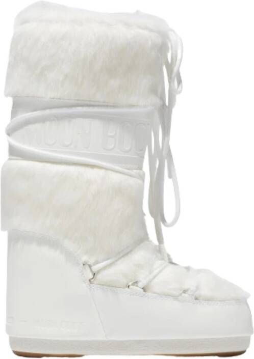 Moon Boot Laarzen Off White Mn Icon Faux Fur Boots Off White 80d1408900