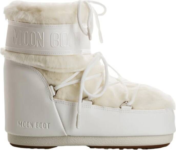 Moon boot Winterlaarzen met nepbont White Heren